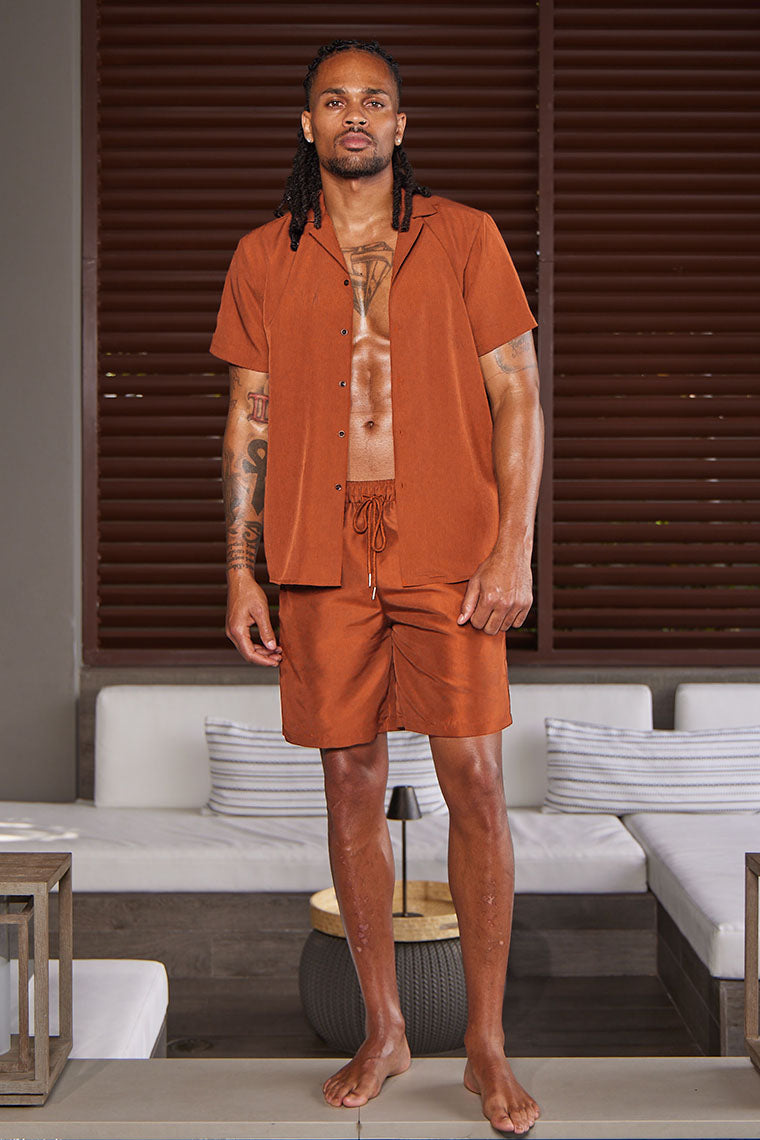 SAND DUNE SHIRT-AMBER BROWN